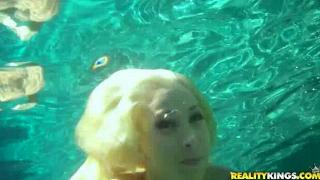 Underwater Nudity with Lesbian Skinny